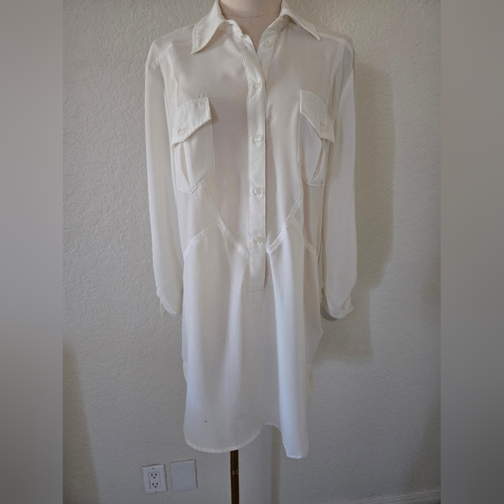 Off white tunic top